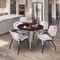 Regency Kahlo Round Table & Chair Sets, 48 W, 48 L, 29 H, Wood, Metal, Plastic Top, Mahogany TPL48RNDMHCM47GY - alternate 1